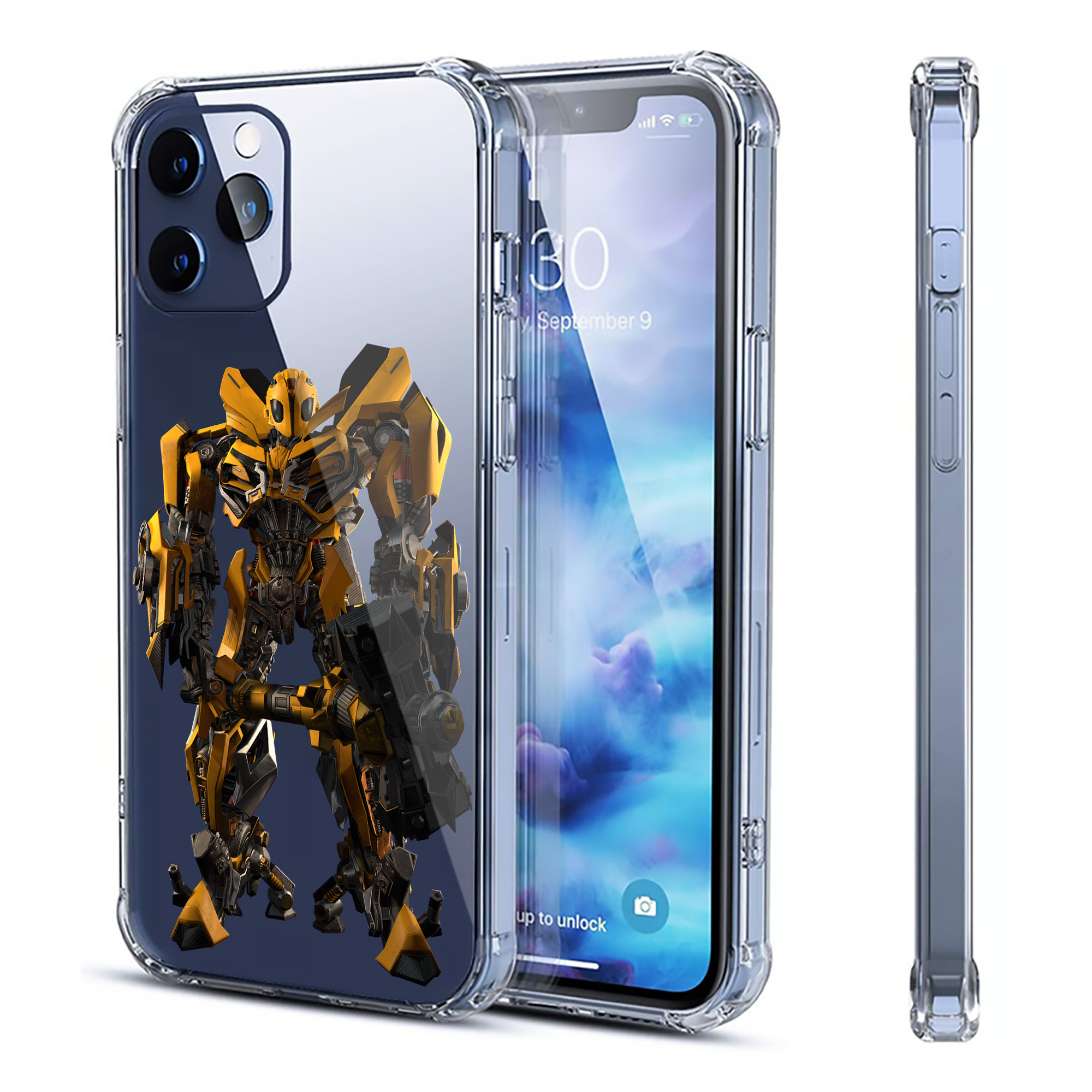 （画像用） Transformers トランスフォーマー 【iPhone 12シリーズ対応】透明スマホケース（クリアソフトケース）